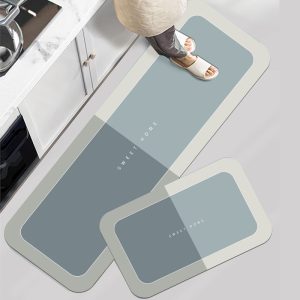 Diatom Mud Kitchen & Bath Mat Set
